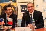 James Rice na tiskové konferenci při zahájení turné po ČR | Zdroj: Facebook U.S. Embassy Prague