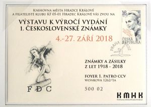 Výstava k výročí vydání 1. československé známky